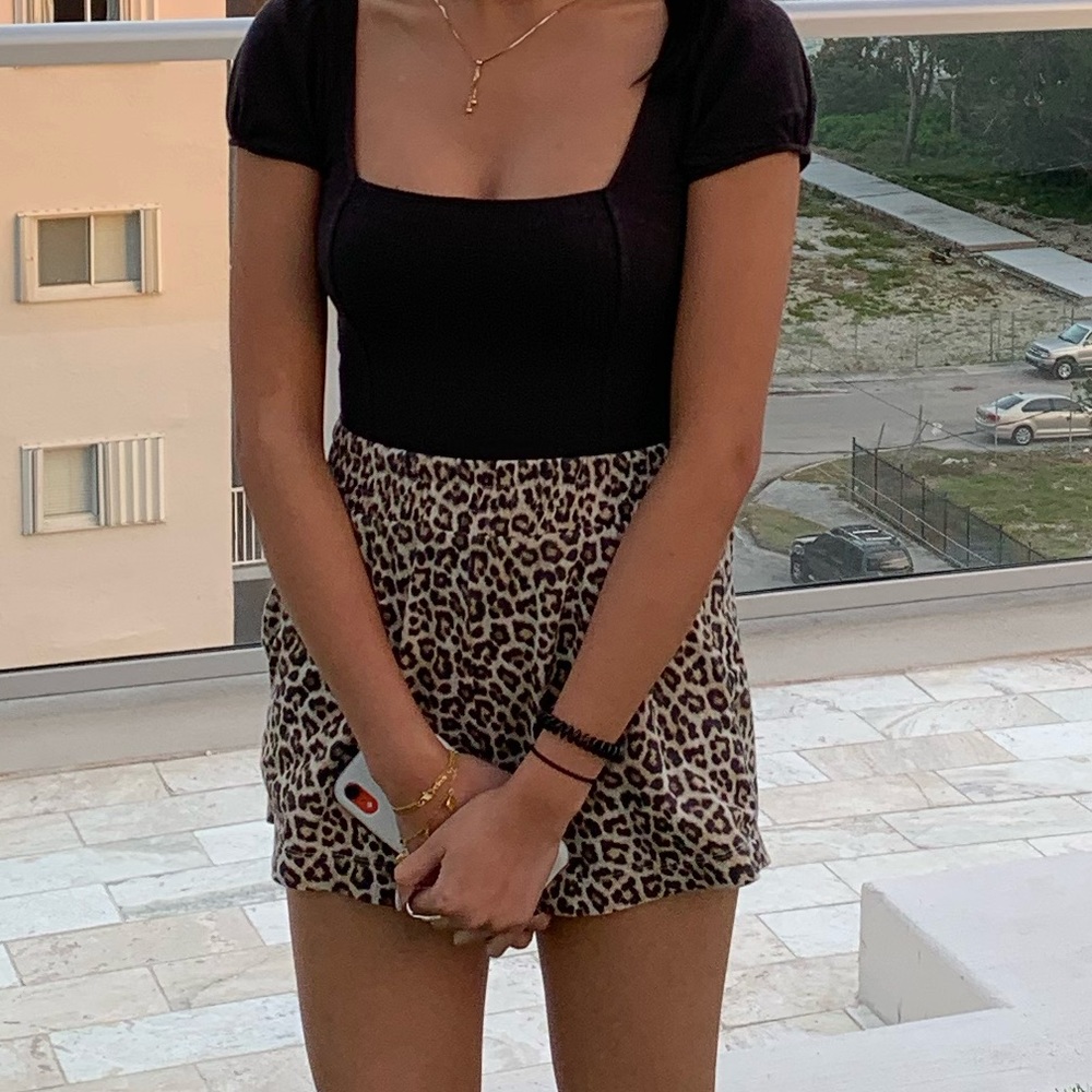 cheetah print shorts